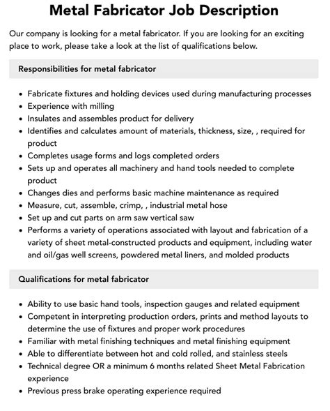 aluminum fabrication machine|aluminum fabrication job description.